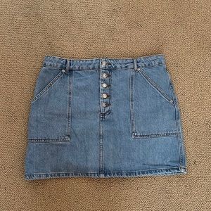 Top shop denim skirt